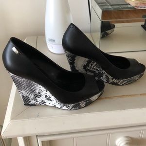 Calvin Klein snake and black shoes